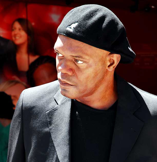 Samuel L. Jackson figure at Madame Tussauds Wax Museum, Hollywood - opening week 