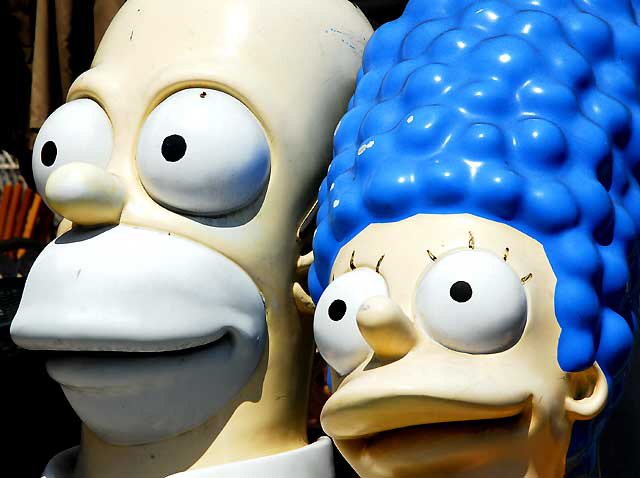 Simpsons figures for sale at Nick Metropolis, North La Brea in Hollywood 