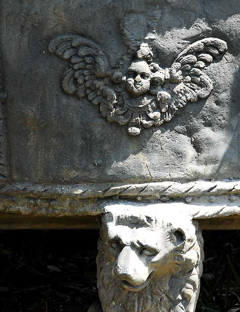 Cherub and Dog, the gardens of Greystone Mansion in Beverly Hills