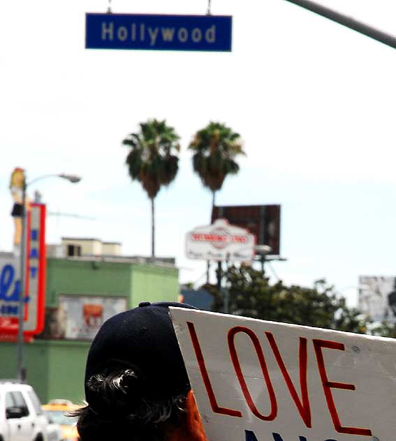 The "Jesus Man" of Hollywood, the northwest corner of Hollywood and Highland