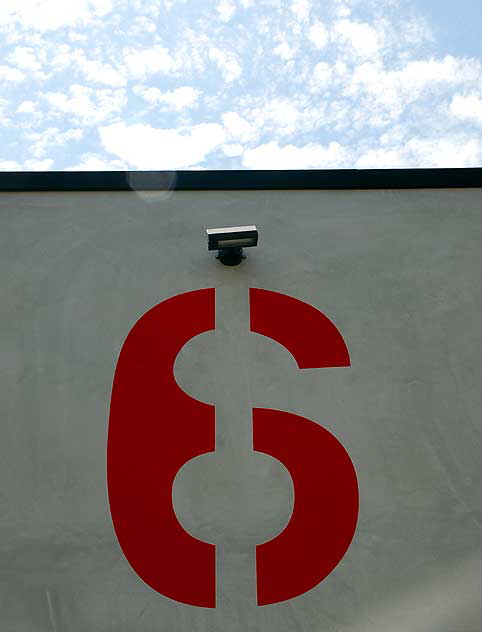 Red Six, Blue Clouds, North La Brea Avenue, Los Angeles (Hollywood)