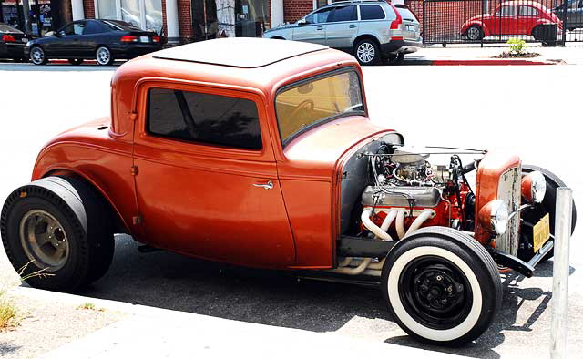 Little Deuce Coupe - '32 Ford hotrod - parked on Hollywood Boulevard east of Vermont, Monday, August 10, 2009