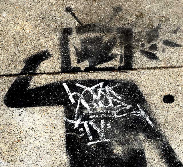 Sidewalk Stencil, 4633 Hollywood Boulevard