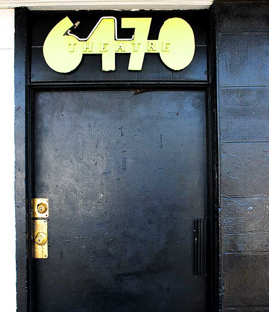 Black Theater Door, Santa Monica Boulevard, Hollywood