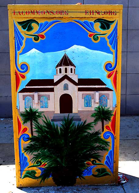 Painted Utility Box, Alexandria at Hollywood Boulevard, East Hollywood