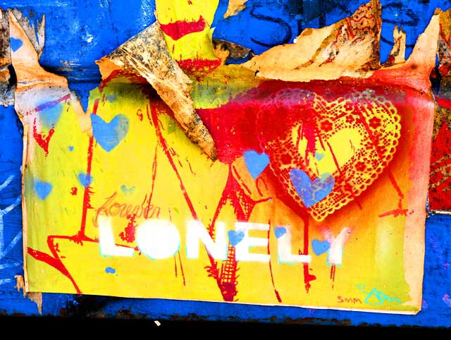 Sticker on dumpster - Forever Lonely