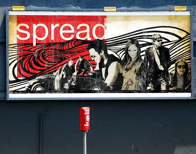 "Spread" poster and red parking meter, Hollywood