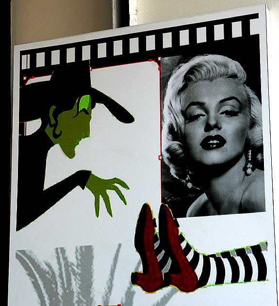 Store Sign, Hollywood Boulevard, Marilyn Monroe and the Wicked Witch