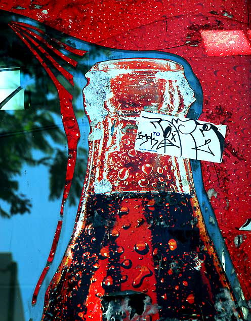 Red Coke and White Sticker, Hollywood Boulevard at Cherokee