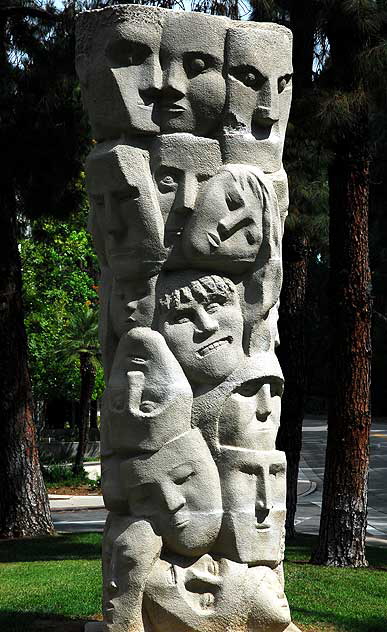 Tower of Masks. 1961 - Anna Mahler - UCLA Sculpture Garden