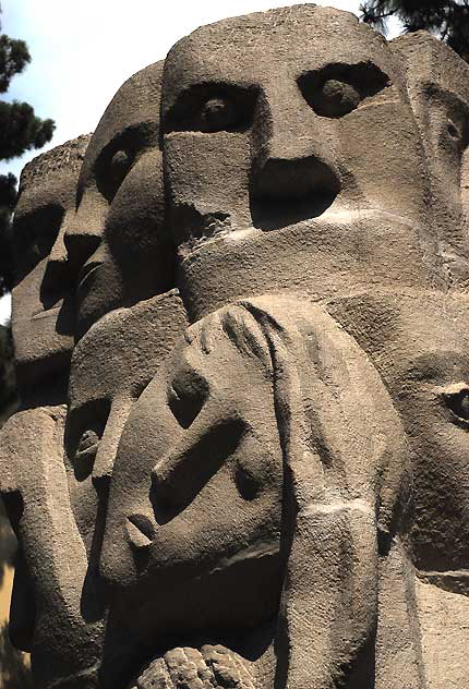 Tower of Masks. 1961 - Anna Mahler - UCLA Sculpture Garden