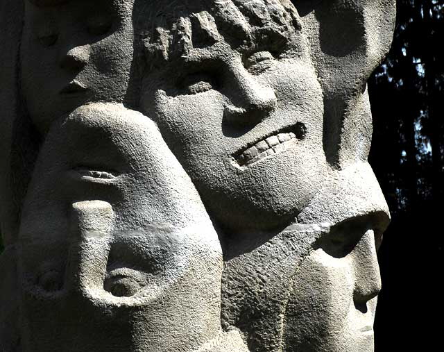 Tower of Masks. 1961 - Anna Mahler - UCLA Sculpture Garden