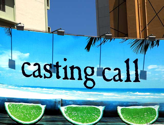 Casting Call - Corona Beer billboard, Hollywood