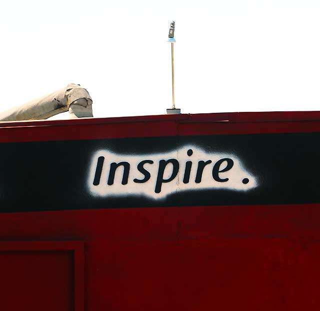 Inspire - red wall, Melrose Avenue
