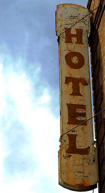 Old Hotel Sign, East Hollywood