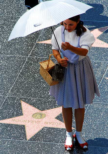 Dorothy impersonator, Hollywood Boulevard