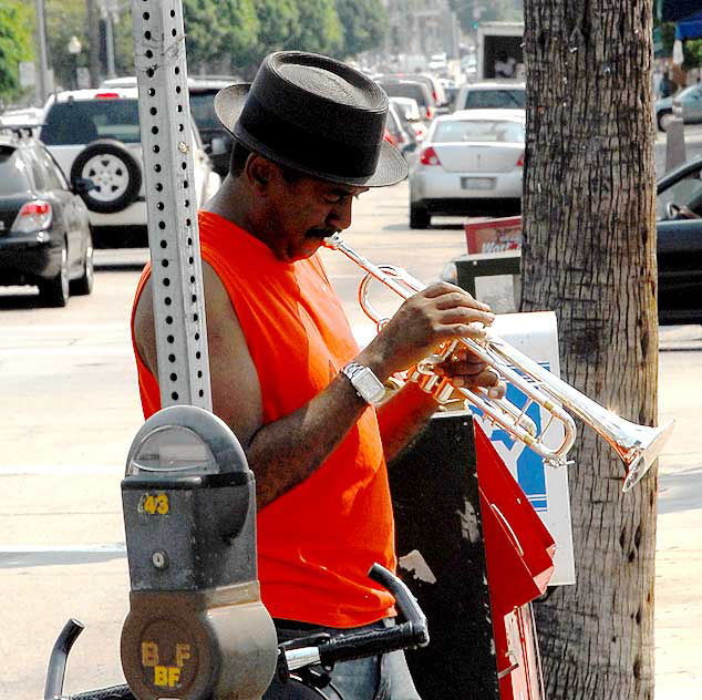 Trumpet Player, Fairfax Avenue, South of Hollywood