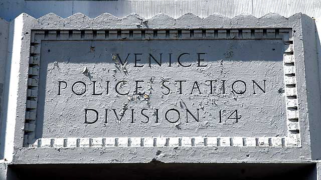Old Venice police station, now the offices of The Social and Public Art Resource Center, SPARC, 685 Venice Boulevard, Venice, California