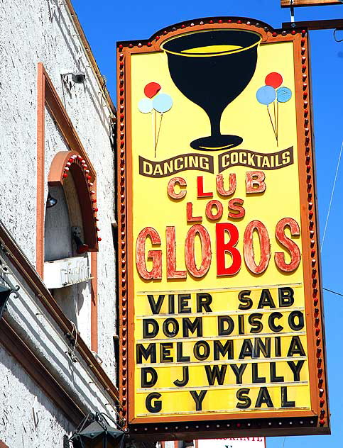 Club Los Globos, Sunset Boulevard in Silverlake