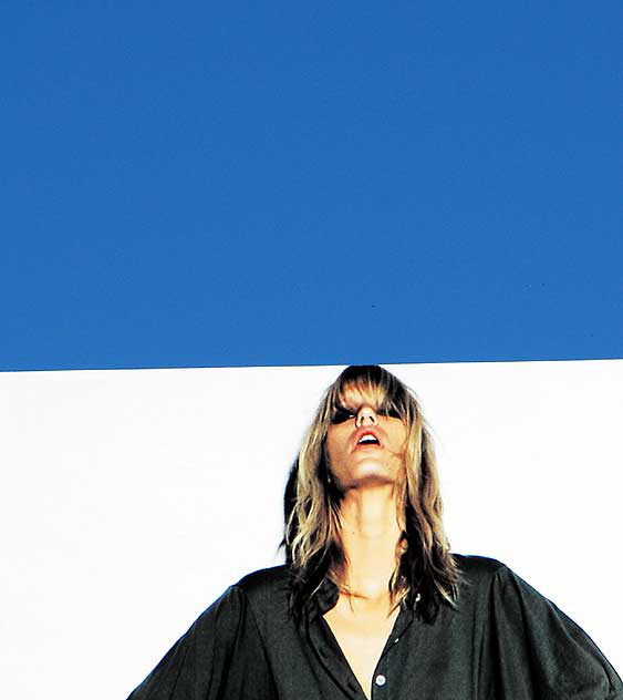 ILA (In Los Angeles clothing) billboard, Sunset Boulevard at Poinsettia in Hollywood