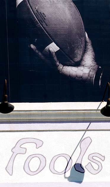 Nike supergraphic on wall of Los Angeles Film School, Sunset Boulevard at Ivar in Hollywood