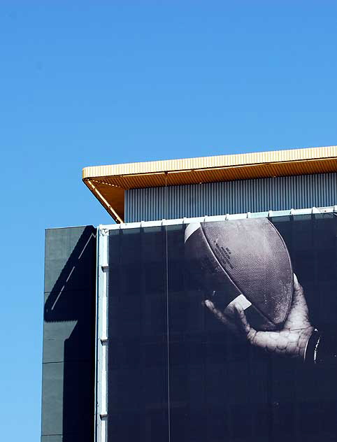 Nike supergraphic on wall of Los Angeles Film School, Sunset Boulevard at Ivar in Hollywood