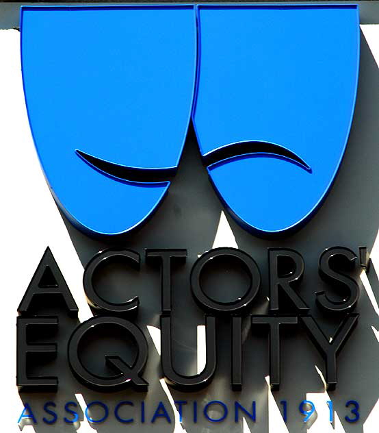 Actors Equity logo, Hollywood Boulevard