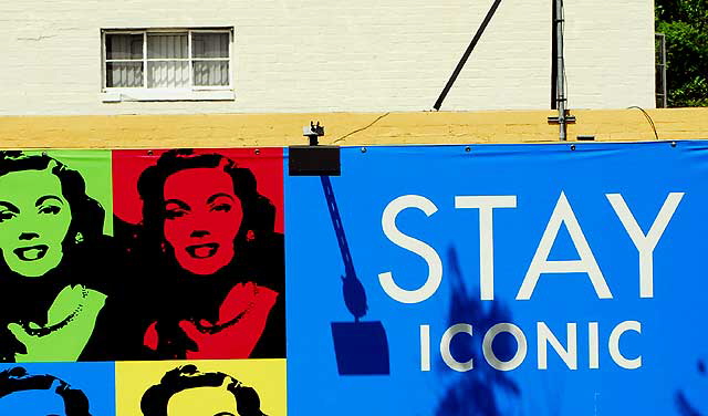 "Stay" graphic at the Park La Brea complex, Wilshire District