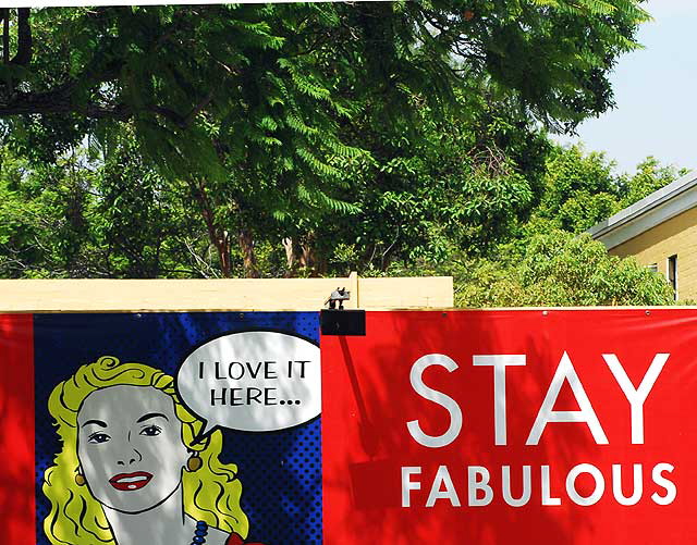 "Stay" graphic at the Park La Brea complex, Wilshire District