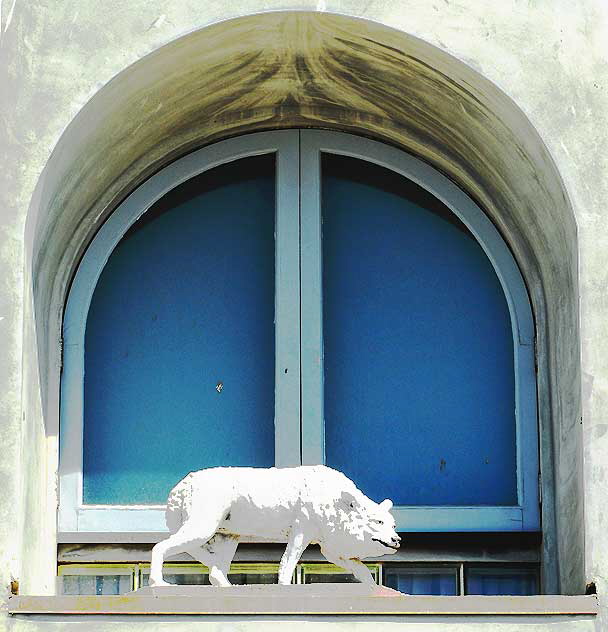 The "wolf house" on Ocean Front Walk in Venice Beach