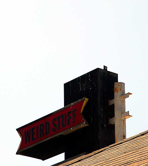 "Weird Stuff" - sign above "Off the Wall" - Melrose Avenue