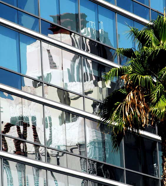 Sunset Tower Apartments, 1930, Leland A. Bryant, at 8358 Sunset Boulevard as seen in - glass wall across the street