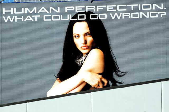 "Human Perfection - What Could Go Wrong" - movie promo on the Sunset Strip