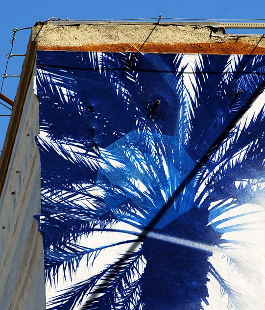 Chase Bank "Blue Palm" supergraphic, Hollywood Boulevard