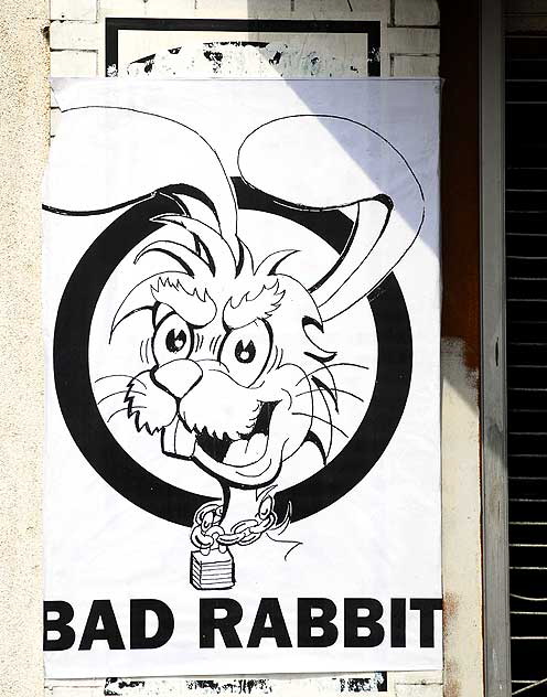 Bad Rabbit, poster, Sunset Boulevard in Echo Park
