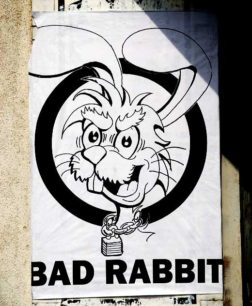 Bad Rabbit, poster, Sunset Boulevard in Echo Park