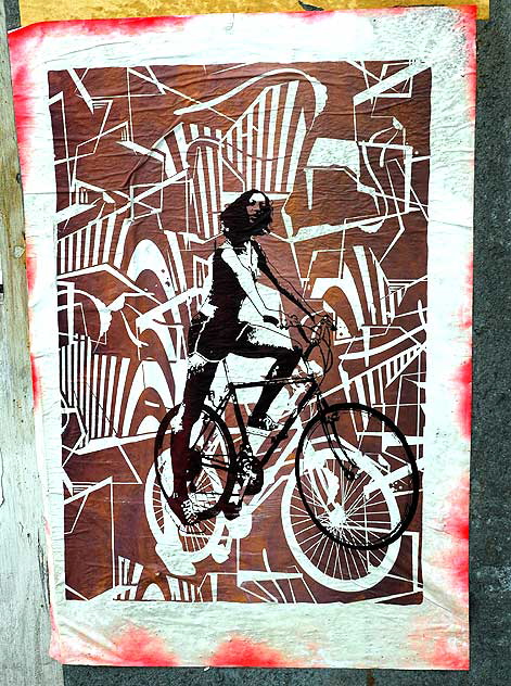 Bicycle Poster, Sunset Boulevard in Echo Park