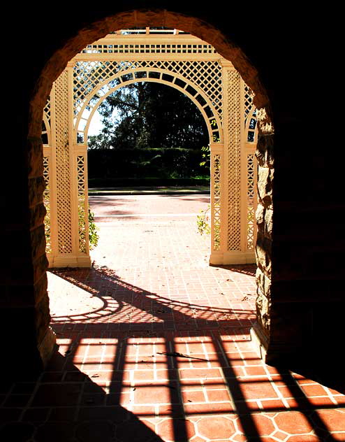 The gardens of Greystone Mansion, Beverly Hills