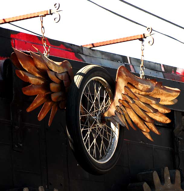 Winged Wheel, alley behind Melrose Avenue at Martel 