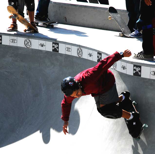 Venice Beach Skate Park, Windward Avenue and Ocean Front Walk, Monday, October 5, 2009 (two days after it opened)