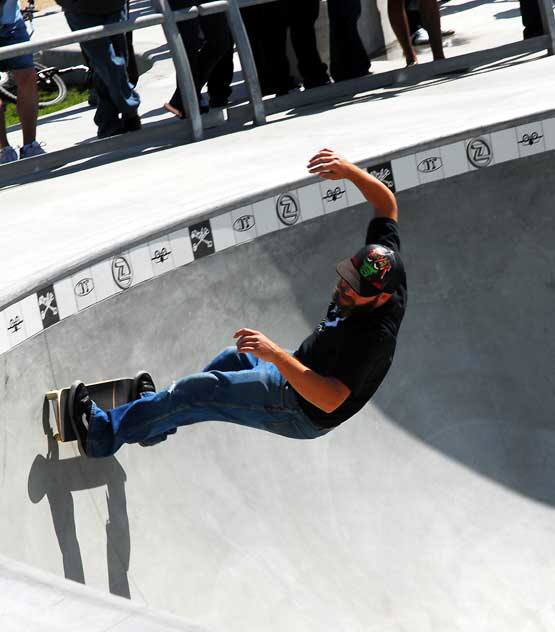 Venice Beach Skate Park, Windward Avenue and Ocean Front Walk, Monday, October 5, 2009 (two days after it opened)