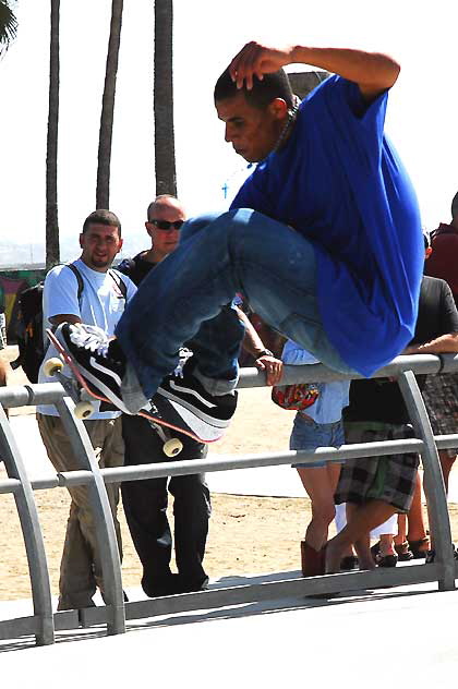 Venice Beach Skate Park, Windward Avenue and Ocean Front Walk, Monday, October 5, 2009 (two days after it opened)