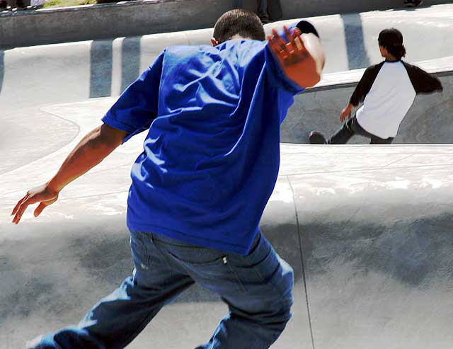 Venice Beach Skate Park, Windward Avenue and Ocean Front Walk, Monday, October 5, 2009 (two days after it opened)