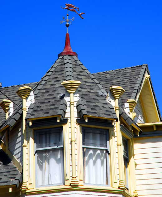 Victorian Gingerbread - restored house on Pacific Avenue, Venice Beach