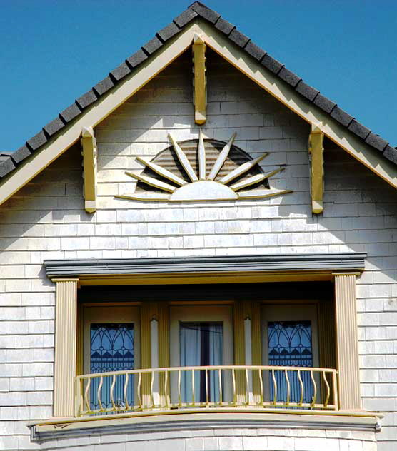 Victorian Gingerbread - restored house on Pacific Avenue, Venice Beach