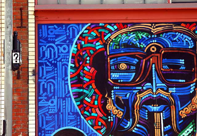 Mural and Question Mark, Pacific Avenue, Venice Beach