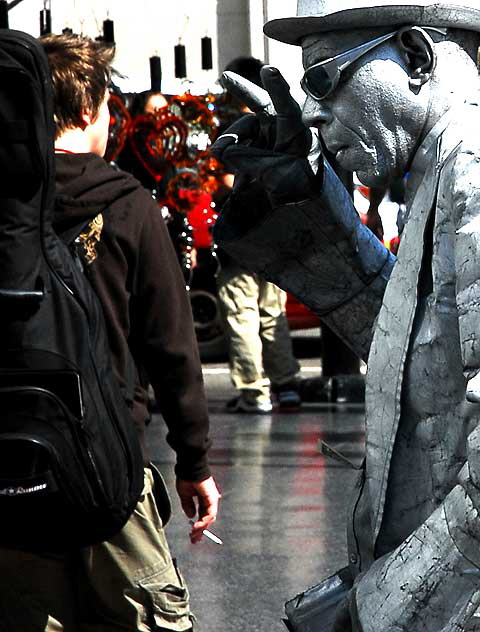 The Hollywood Boulevard "Silver Man"