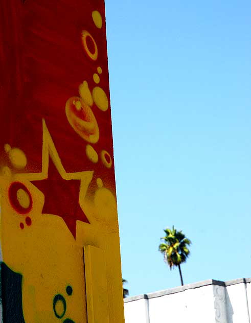"Studio 43" mural at Liberty Bell Temple, 5642 Hollywood Boulevard, at edge of Thai Town