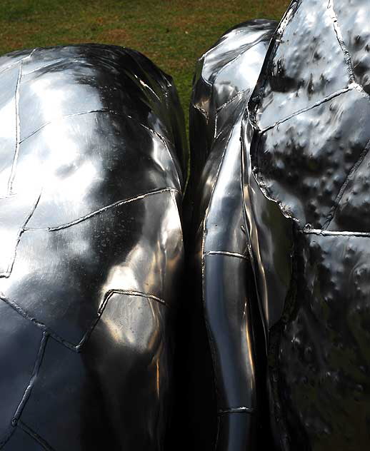 "Erratic" (2007) by Roxy Paine, at Santa Monica Boulevard and Crescent Drive, Beverly Gardens Park, Beverly Hills, California 