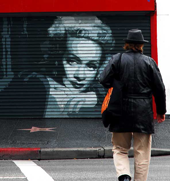 La La Shoes on the southeast corner of Hollywood Boulevard and Wilcox 